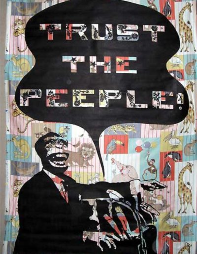 William Kent, "Trust the People" 1970, 68 x 42