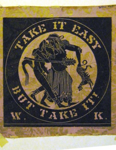 William Kent, "Take It Easy, But Take It!, 1964 11 x 11